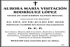 Aurora María Visitación Rodríguez López